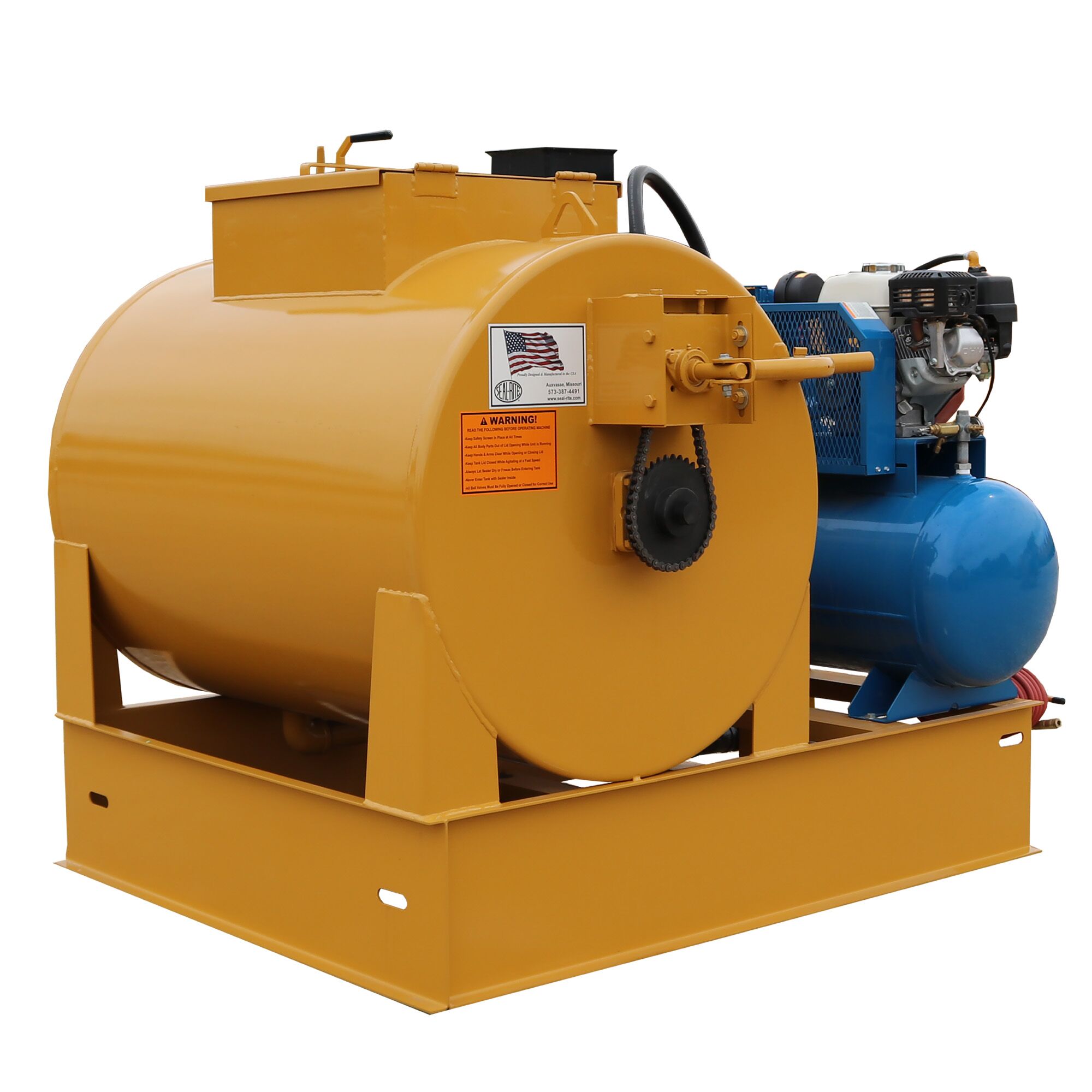 200-gallon hand agitated pickup unit