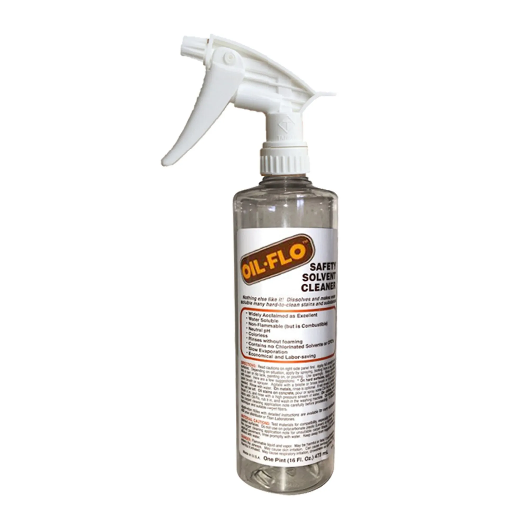 Oil-Flo, empty spray bottle, holds one pint