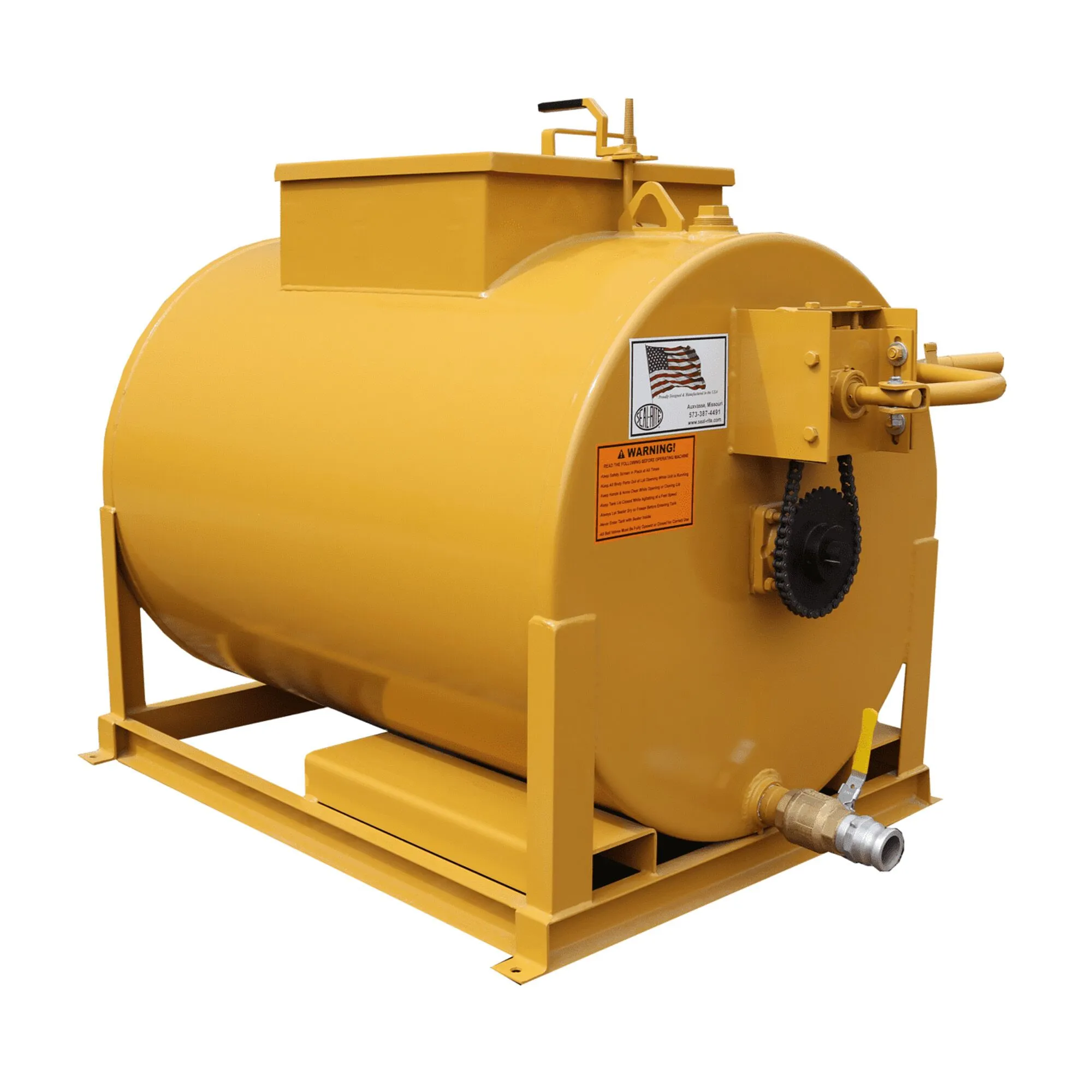 200-gallon hand agitated skid