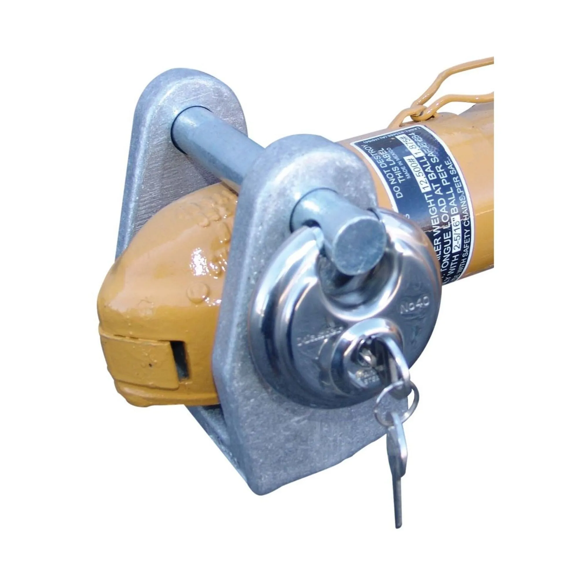 Bulldog hitch coupler lock