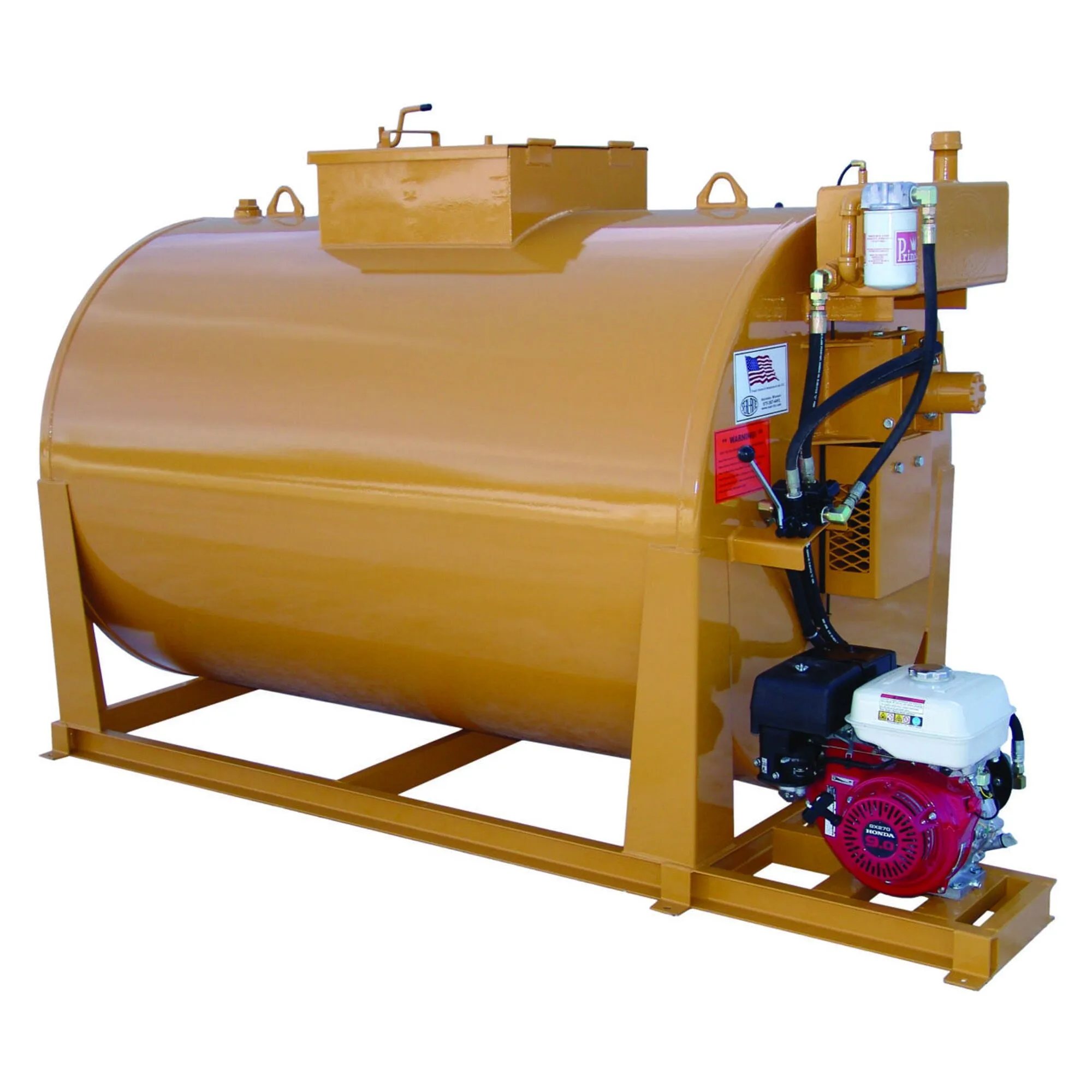 300-gallon power agitated skid