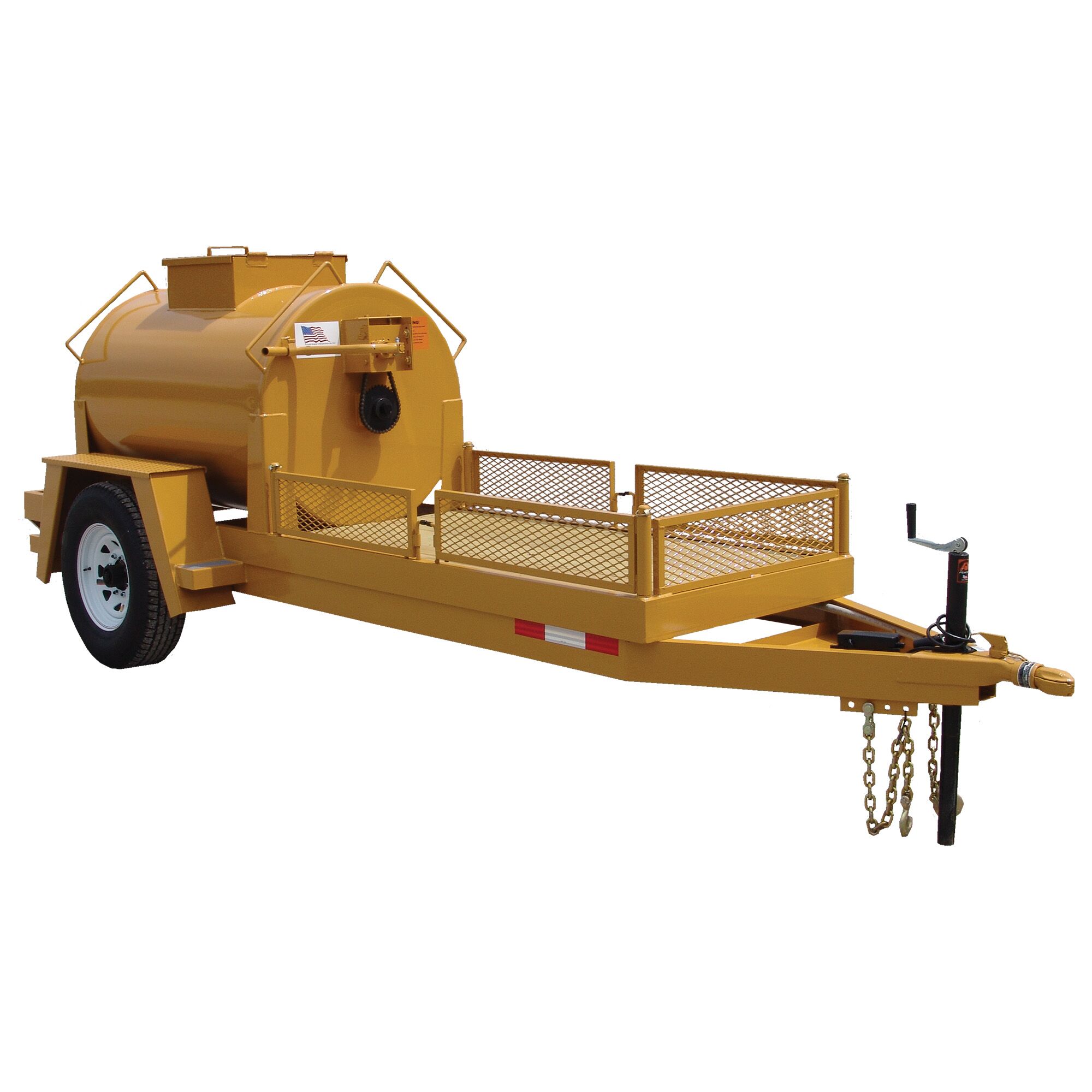 300-gallon hand agitated trailer