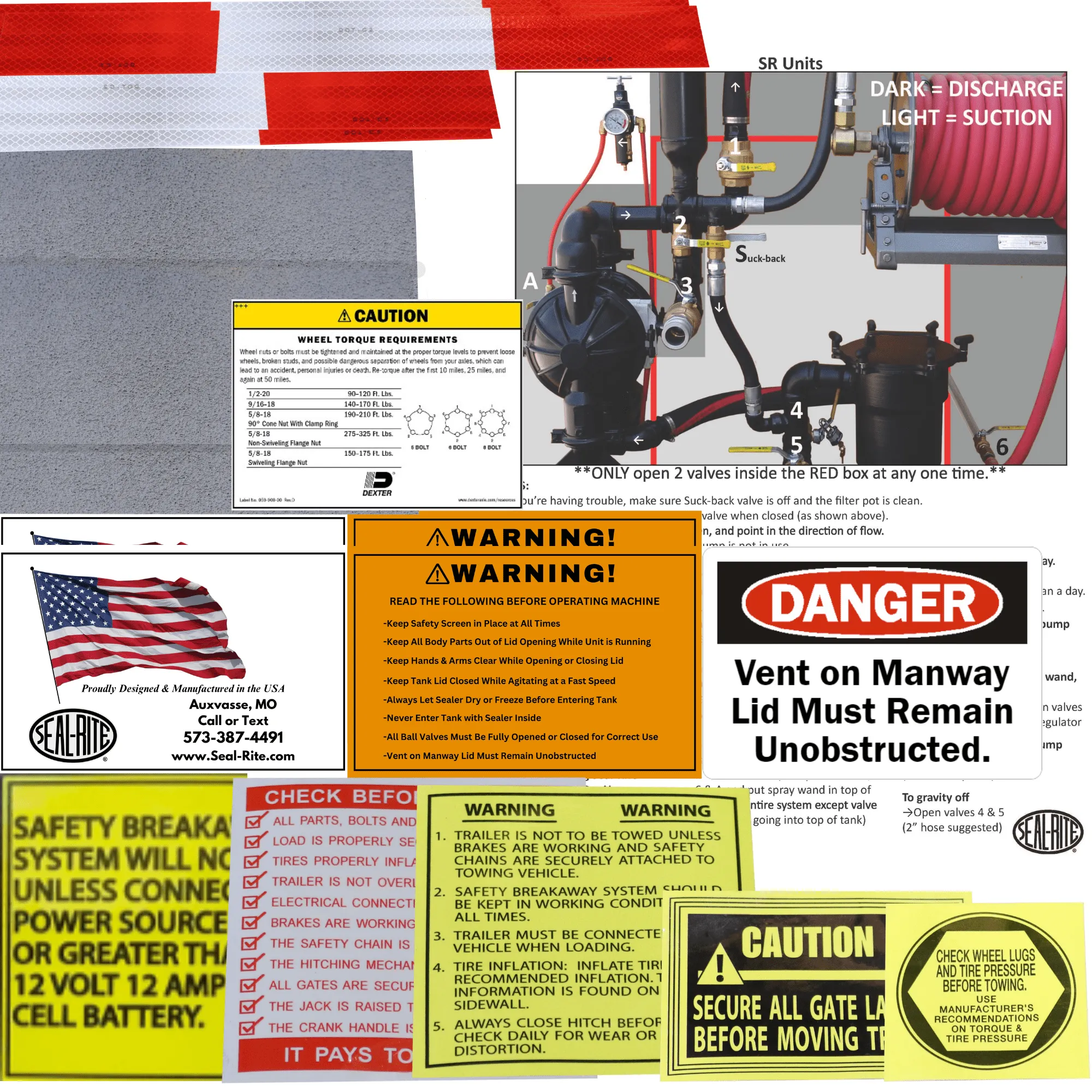 Label Kit for SR Trailers