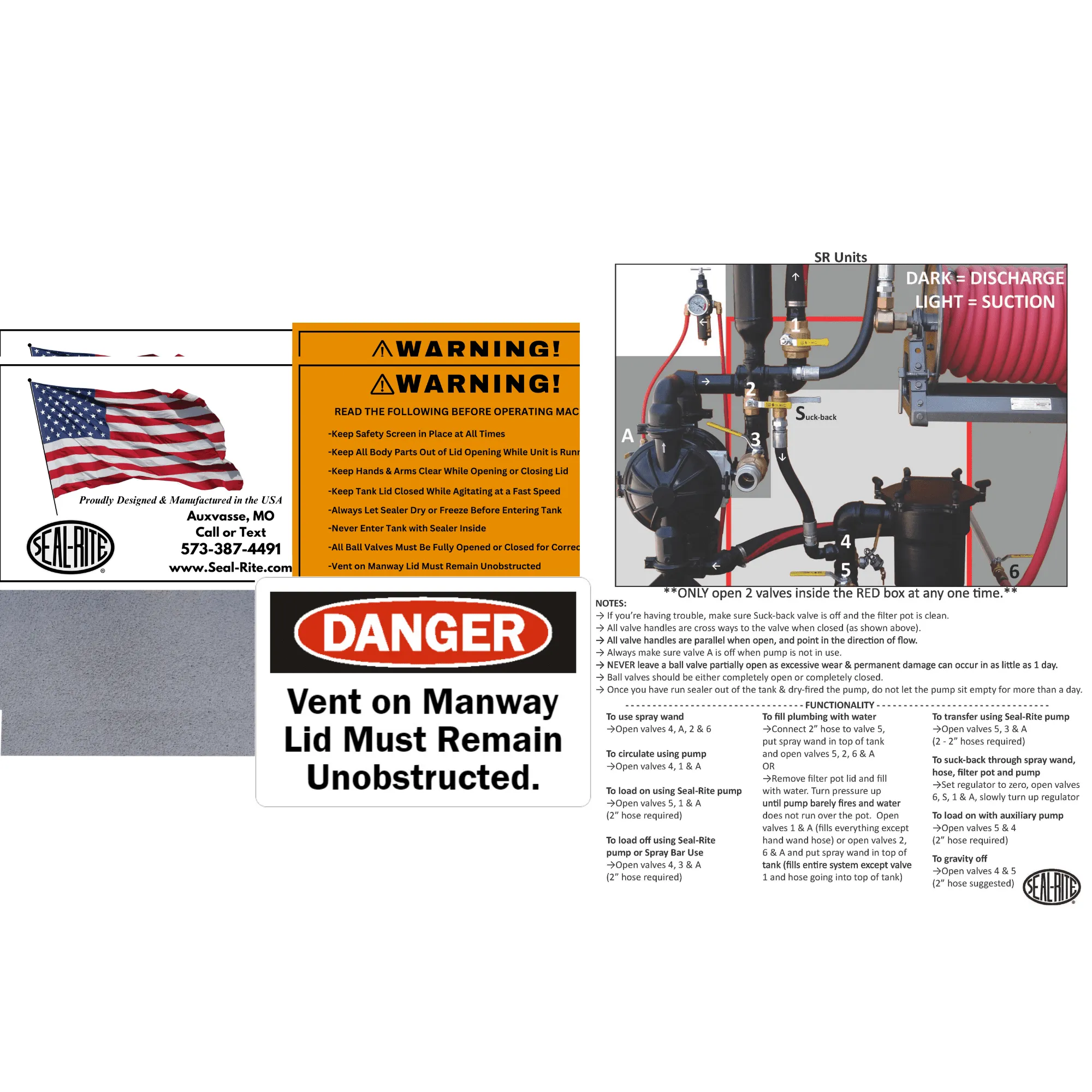 Label Kit for SR Skids