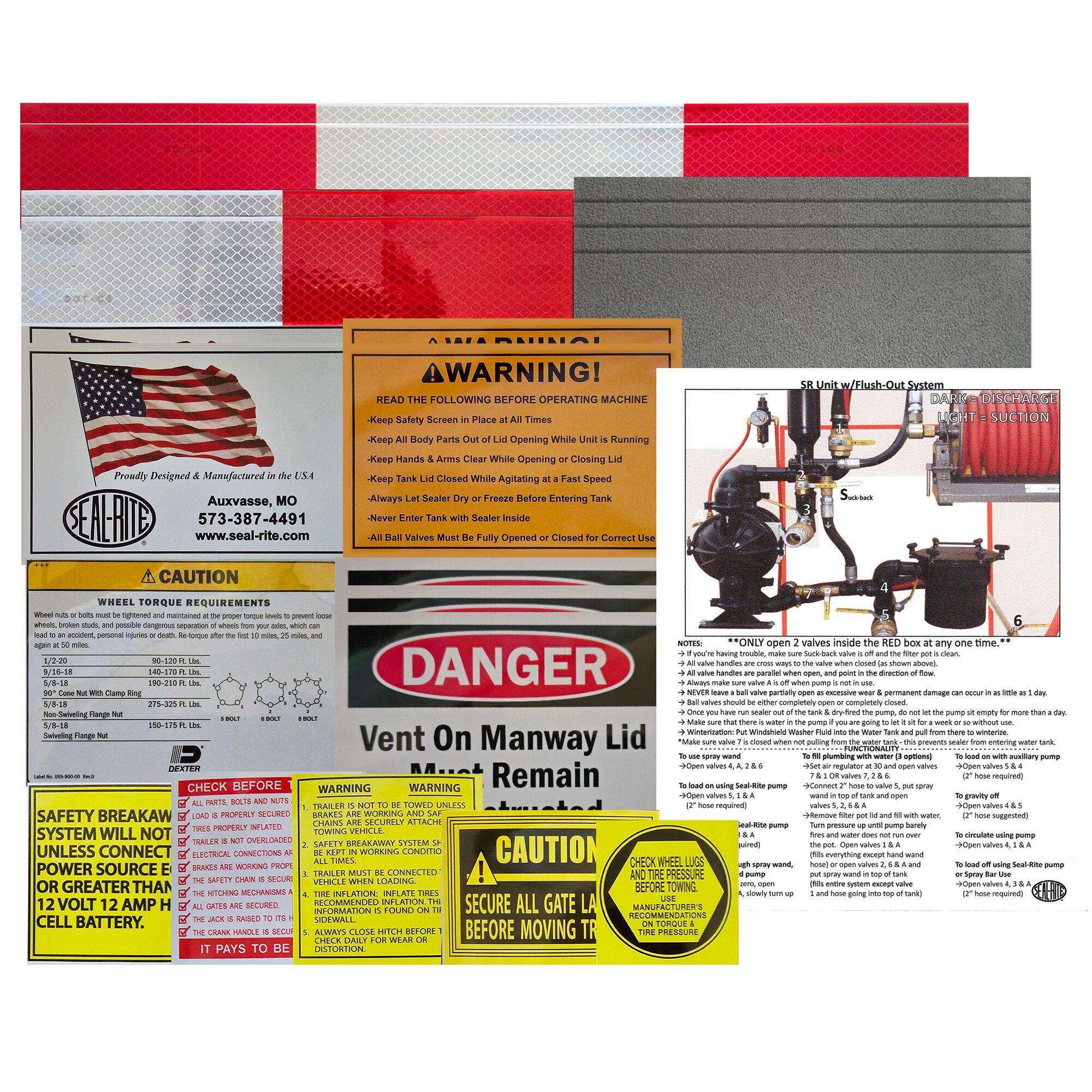 label kit for SR-700 XP trailer