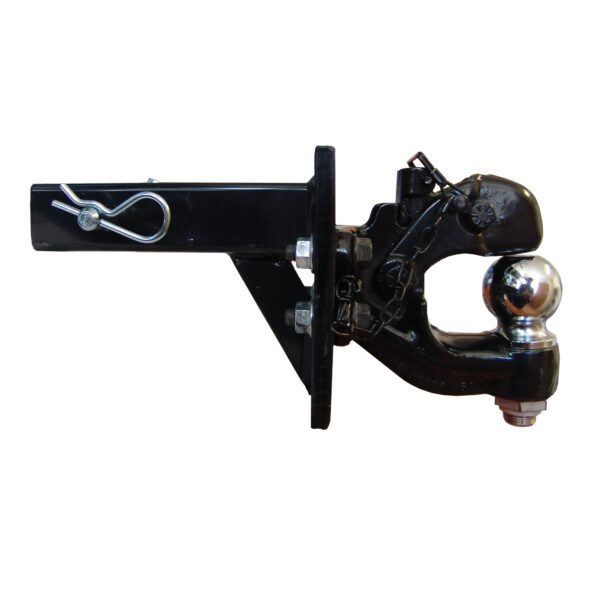 Combo pintle hitch with 2 5/16-inch ball hitch