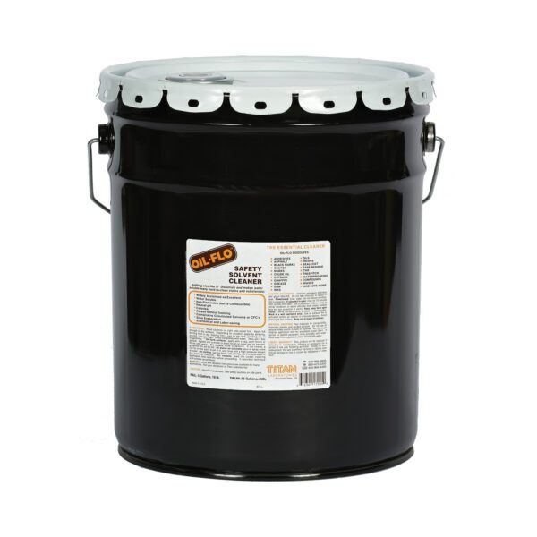 Oil-Flo, five gallon bucket safety solvent cleaner