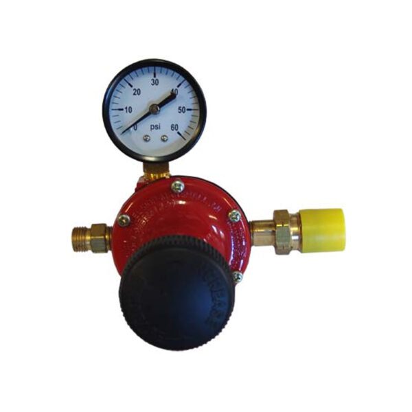 replacement pressure gauge and regulator for melters