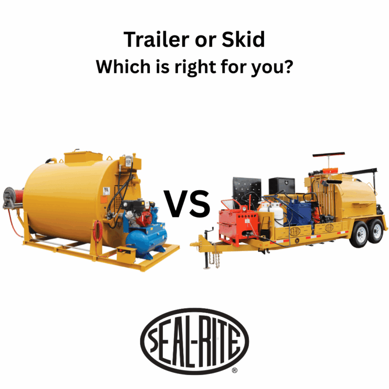 Skid vs Trailer Sealcoating Units